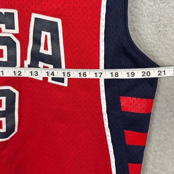 Lebron James Y2K TEAM USA 2004 Athens Olympics 9 Reebok Swingman Jersey Boys L - Picture 8 of 11